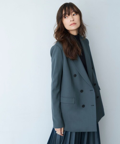 ICB（アイシービー）の「【洗える】ウール2WAYストレッチ ダブル