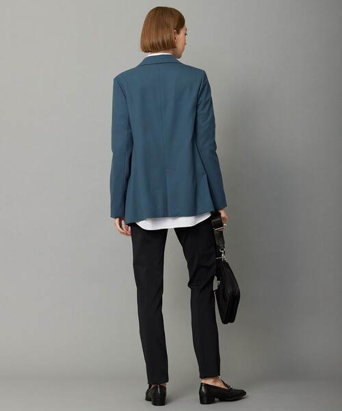 ICB ダブルブレスト テーラードジャケット サイズ2 ダルブルー系 ICB