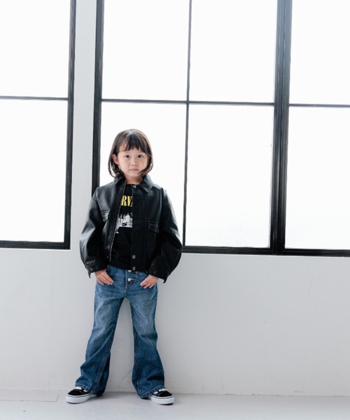 LOWRYS FARM（ローリーズファーム）の「ＮＩＲＶＡＮＡロンＴ　970464（Tシャツ/カットソー・キッズ・ホワイト/チャコールグレー/ダークグレー・110cm/130cm/150cm）」の22枚目の写真