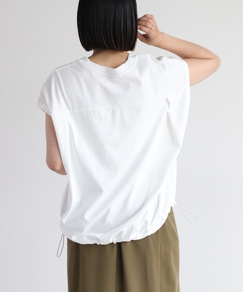 cepo(セポ)の「ドロストバルーンTee(Tシャツ/カットソー・レディース・ブラック/グレー/オフホワイト/オレンジ・M)」の11枚目の写真