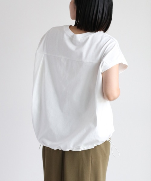 cepo(セポ)の「ドロストバルーンTee(Tシャツ/カットソー・レディース・ブラック/グレー/オフホワイト/オレンジ・M)」の10枚目の写真