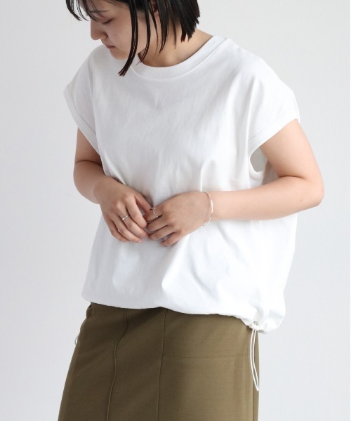 cepo(セポ)の「ドロストバルーンTee(Tシャツ/カットソー・レディース・ブラック/グレー/オフホワイト/オレンジ・M)」の8枚目の写真