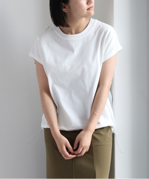 cepo(セポ)の「ドロストバルーンTee(Tシャツ/カットソー・レディース・ブラック/グレー/オフホワイト/オレンジ・M)」の6枚目の写真