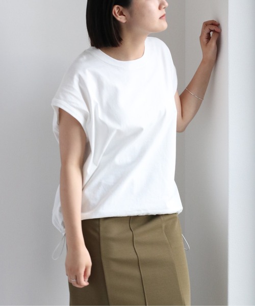 cepo(セポ)の「ドロストバルーンTee(Tシャツ/カットソー・レディース・ブラック/グレー/オフホワイト/オレンジ・M)」の7枚目の写真
