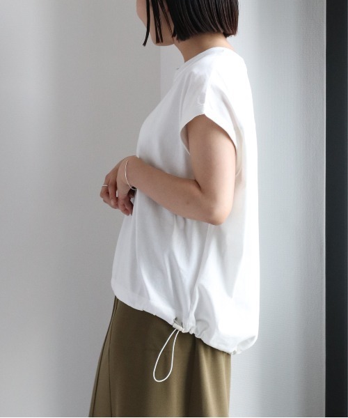 cepo(セポ)の「ドロストバルーンTee(Tシャツ/カットソー・レディース・ブラック/グレー/オフホワイト/オレンジ・M)」の5枚目の写真