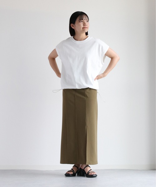 cepo(セポ)の「ドロストバルーンTee(Tシャツ/カットソー・レディース・ブラック/グレー/オフホワイト/オレンジ・M)」の12枚目の写真