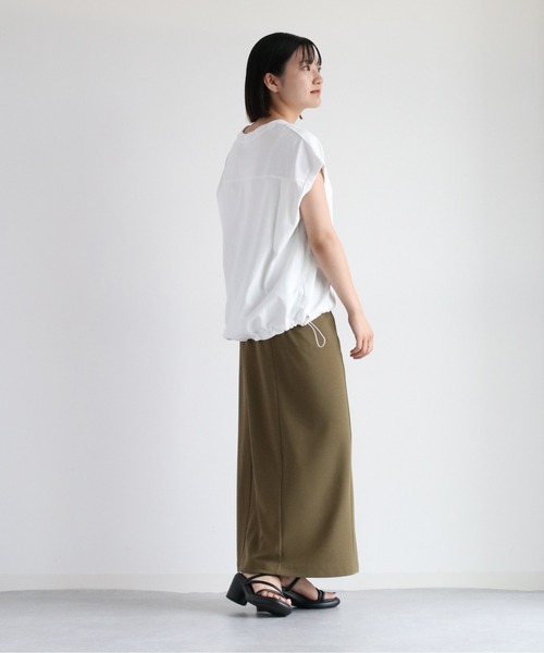cepo(セポ)の「ドロストバルーンTee(Tシャツ/カットソー・レディース・ブラック/グレー/オフホワイト/オレンジ・M)」の14枚目の写真