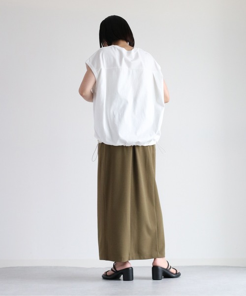 cepo(セポ)の「ドロストバルーンTee(Tシャツ/カットソー・レディース・ブラック/グレー/オフホワイト/オレンジ・M)」の15枚目の写真