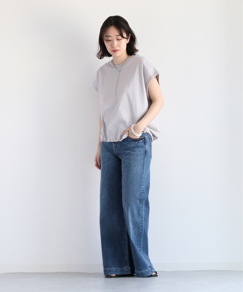 cepo(セポ)の「ドロストバルーンTee(Tシャツ/カットソー・レディース・ブラック/グレー/オフホワイト/オレンジ・M)」の20枚目の写真