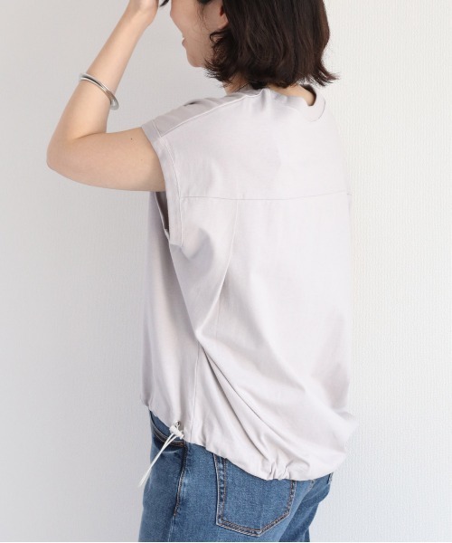 cepo(セポ)の「ドロストバルーンTee(Tシャツ/カットソー・レディース・ブラック/グレー/オフホワイト/オレンジ・M)」の18枚目の写真