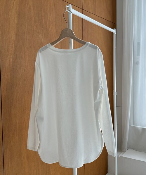 Doux archives（ドゥアルシーヴ）の「裾ラウンドロンTee（Tシャツ/カットソー・レディース・オフホワイト・FREE）」の3枚目の写真