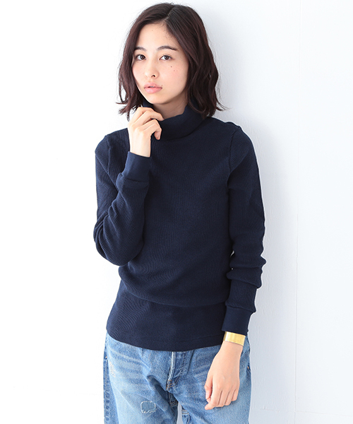 BEAMS BOY（ビームスボーイ）の「BEAMS BOY / ムジ サーマル タートル（Tシャツ/カットソー・レディース・グレー/ネイビー/ホワイト・ONE SIZE）」の3枚目の写真