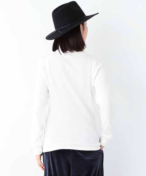 BEAMS BOY（ビームスボーイ）の「BEAMS BOY / ムジ サーマル タートル（Tシャツ/カットソー・レディース・グレー/ネイビー/ホワイト・ONE SIZE）」の15枚目の写真