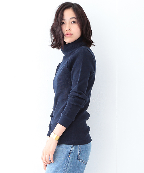 BEAMS BOY（ビームスボーイ）の「BEAMS BOY / ムジ サーマル タートル（Tシャツ/カットソー・レディース・グレー/ネイビー/ホワイト・ONE SIZE）」の11枚目の写真