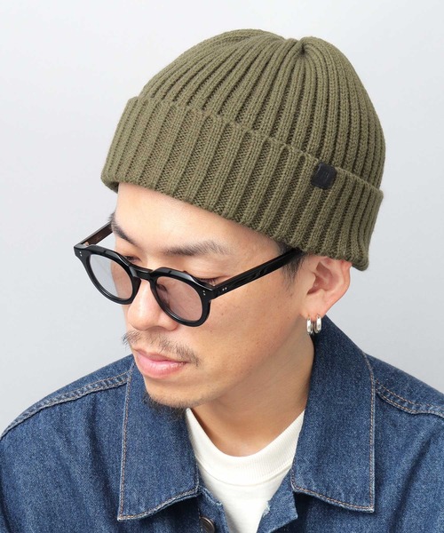 ReqHatter（レックハッター）の「リブニット 裏ボア ワッチ（ニットキャップ/ビーニー・メンズ・ブラック/ベージュ/グレー/カーキ・FREE）」の4枚目の写真