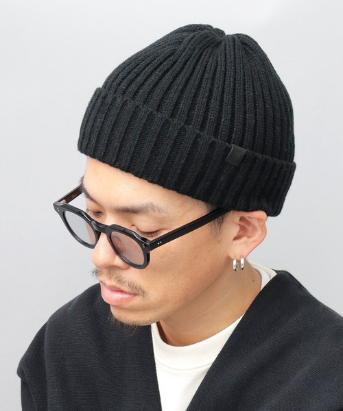 ReqHatter（レックハッター）の「リブニット 裏ボア ワッチ（ニットキャップ/ビーニー・メンズ・ブラック/ベージュ/グレー/カーキ・FREE）」の3枚目の写真