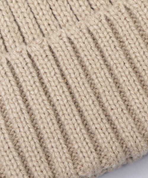 ReqHatter（レックハッター）の「リブニット 裏ボア ワッチ（ニットキャップ/ビーニー・メンズ・ブラック/ベージュ/グレー/カーキ・FREE）」の6枚目の写真
