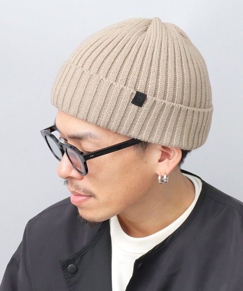 ReqHatter（レックハッター）の「リブニット 裏ボア ワッチ（ニットキャップ/ビーニー・メンズ・ブラック/ベージュ/グレー/カーキ・FREE）」の15枚目の写真
