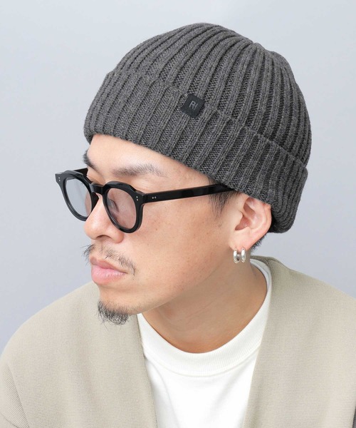 ReqHatter（レックハッター）の「リブニット 裏ボア ワッチ（ニットキャップ/ビーニー・メンズ・ブラック/ベージュ/グレー/カーキ・FREE）」の14枚目の写真