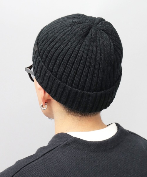 ReqHatter（レックハッター）の「リブニット 裏ボア ワッチ（ニットキャップ/ビーニー・メンズ・ブラック/ベージュ/グレー/カーキ・FREE）」の19枚目の写真