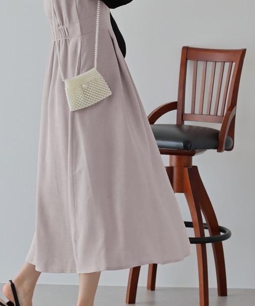 BLUEEAST(ブルーイースト)の「コットン&ツイードフレアジャンスカ(ジャンパースカート・レディース・ベージュ/ブラック/ブラックミックス/オフホワイト/ベージュ系/ネイビー系・MEDIUM)」の13枚目の写真