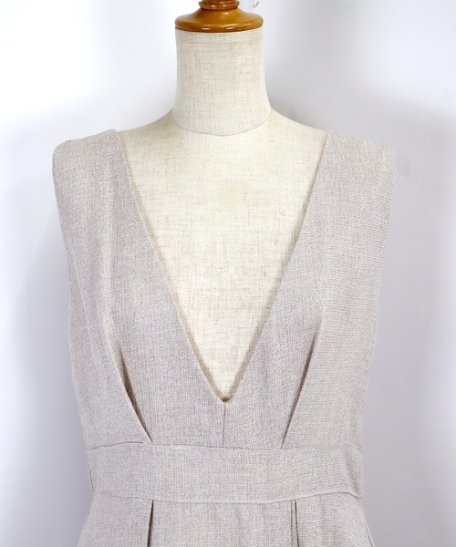 BLUEEAST(ブルーイースト)の「コットン&ツイードフレアジャンスカ(ジャンパースカート・レディース・ベージュ/ブラック/ブラックミックス/オフホワイト/ベージュ系/ネイビー系・MEDIUM)」の18枚目の写真