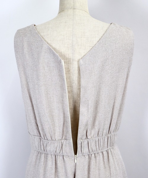 BLUEEAST(ブルーイースト)の「コットン&ツイードフレアジャンスカ(ジャンパースカート・レディース・ベージュ/ブラック/ブラックミックス/オフホワイト/ベージュ系/ネイビー系・MEDIUM)」の20枚目の写真