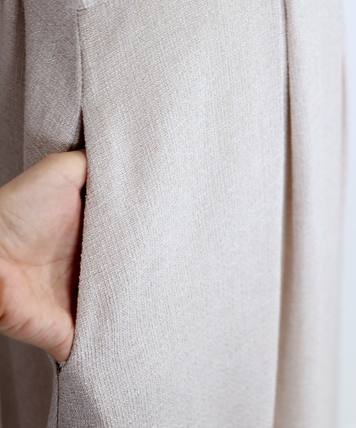 BLUEEAST(ブルーイースト)の「コットン&ツイードフレアジャンスカ(ジャンパースカート・レディース・ベージュ/ブラック/ブラックミックス/オフホワイト/ベージュ系/ネイビー系・MEDIUM)」の21枚目の写真