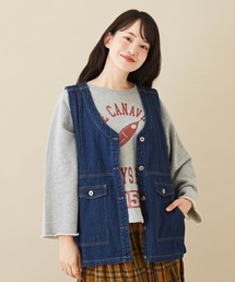 CUBE SUGAR | WEB限定10オンスデニムサイドベルトベスト(ベスト)
