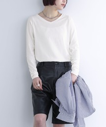 n'OrLABEL | 『シンプルVネックロンT』(Tシャツ/カットソー)