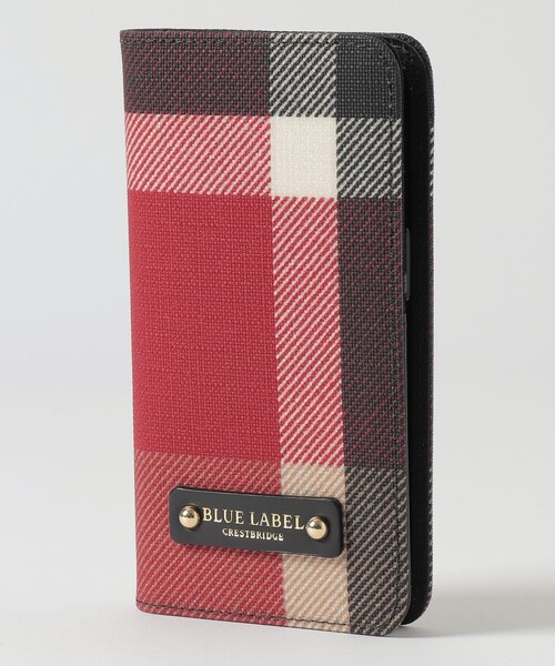 BLUE LABEL CRESTBRIDGE（ブルーレーベルクレストブリッジ）の「≪iPhone14対応≫クレストブリッジチェックPVCケース（スマホケース/カバー・レディース・ベージュ系その他/パープル系その他7/レッド・FREE）」の3枚目の写真