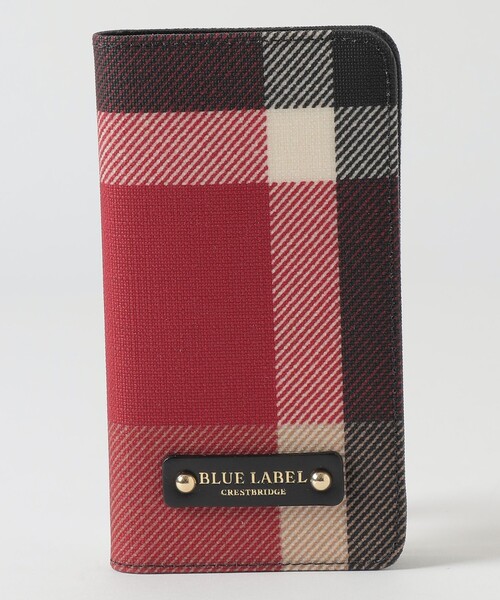 BLUE LABEL CRESTBRIDGE（ブルーレーベルクレストブリッジ）の「≪iPhone14対応≫クレストブリッジチェックPVCケース（スマホケース/カバー・レディース・ベージュ系その他/パープル系その他7/レッド・FREE）」の4枚目の写真