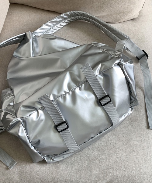 Chick（チック）の「ドローストリングナップザック（バックパック/リュック・レディース・シルバー/ブラック・FREE）」の5枚目の写真