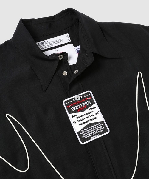 DAIRIKU(ダイリク)の「"J.Fox" Western Over Shirt(シャツ/ブラウス・メンズ・ブラック/アイボリー・L/M)」の3枚目の写真