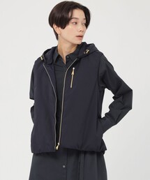 【はっ水】【ウォッシャブル】リサイクルストレッチタフタショートパディングジレ