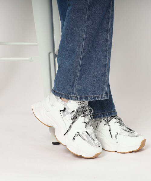 cs T&P(シーエスティーアンドピー)の「厚底ダッドスニーカー(スニーカー・レディース・ブラック/ホワイト・M/L/LL/S)」の18枚目の写真