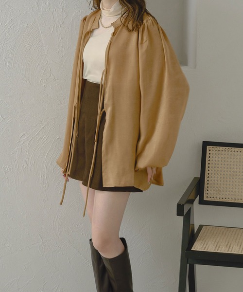 Ambre Neige(アンブルネージュ)の「【前後2WAY】ヴィンテージサテンブラウス/WEB/EC限定商品(シャツ/ブラウス・レディース・ピンク/ライトブラウン/アイボリー・FREE)」の13枚目の写真