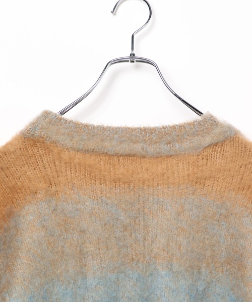 niko and...（ニコアンド）の「[MODE NORM CORE(モードノームコア)]グラデーションシャギーニット（ニット/セーター・レディース・パープル/グレー/ブルー・FREE）」の21枚目の写真