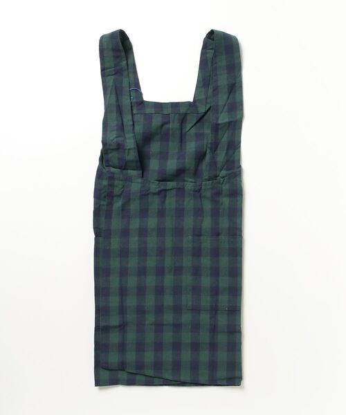 COCO WALK（ココウォーク）の「COCOWALK:バッククロスエプロン(ギンガムチェック)（エプロン・レディース・グリーン・FREE）」の8枚目の写真