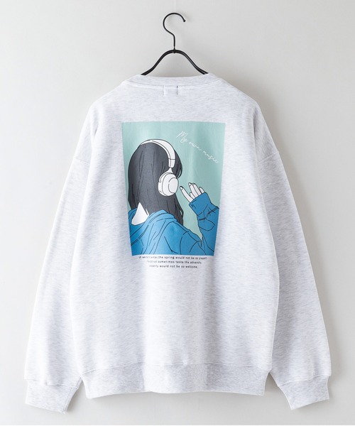 【美品】ドゥーズィエムクラス オーバーサイズスウェット バックプリント コットン 美品】ドゥーズィエムクラス オーバーサイズスウェット バック