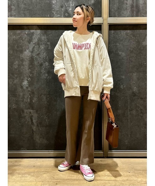 BACK NUMBER（バックナンバー）の「【BACK NUMBER】コーデュロイフードアウター（その他アウター・レディース・ベージュ/オフホワイト・M/L）」の16枚目の写真