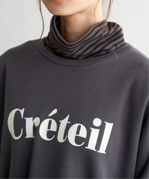 LBC（エルビーシー）の「裏毛ゆるプルオーバー（スウェット・レディース・オフホワイト/チャコールグレー/パープル・M）」の15枚目の写真