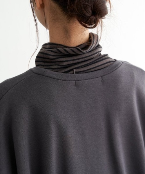 LBC（エルビーシー）の「裏毛ゆるプルオーバー（スウェット・レディース・オフホワイト/チャコールグレー/パープル・M）」の18枚目の写真