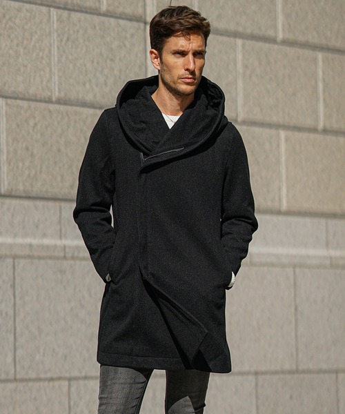 SOMEDIFF（サムディフ）の「ボリュームネックコート メンズ ロング丈