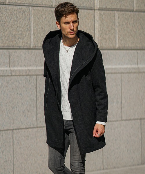 SOMEDIFF（サムディフ）の「ボリュームネックコート メンズ ロング丈