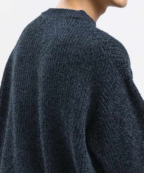 GLOBAL WORK Smile Seed Store（グローバルワーク スマイルシードストア）の「モールニットレイヤード/973826（ニット/セーター・メンズ・ネイビー/ブルー系その他4/アイボリー・LARGE/X-LARGE/SMALL/MEDIUM）」の7枚目の写真