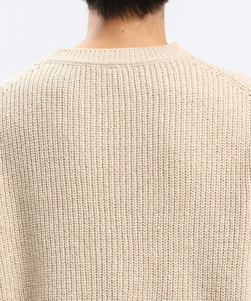 GLOBAL WORK Smile Seed Store（グローバルワーク スマイルシードストア）の「モールニットレイヤード/973826（ニット/セーター・メンズ・ネイビー/ブルー系その他4/アイボリー・LARGE/X-LARGE/SMALL/MEDIUM）」の12枚目の写真