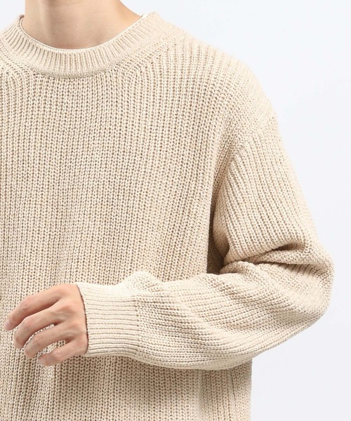 GLOBAL WORK Smile Seed Store（グローバルワーク スマイルシードストア）の「モールニットレイヤード/973826（ニット/セーター・メンズ・ネイビー/ブルー系その他4/アイボリー・LARGE/X-LARGE/SMALL/MEDIUM）」の13枚目の写真