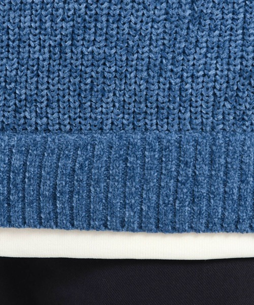 GLOBAL WORK Smile Seed Store（グローバルワーク スマイルシードストア）の「モールニットレイヤード/973826（ニット/セーター・メンズ・ネイビー/ブルー系その他4/アイボリー・LARGE/X-LARGE/SMALL/MEDIUM）」の16枚目の写真