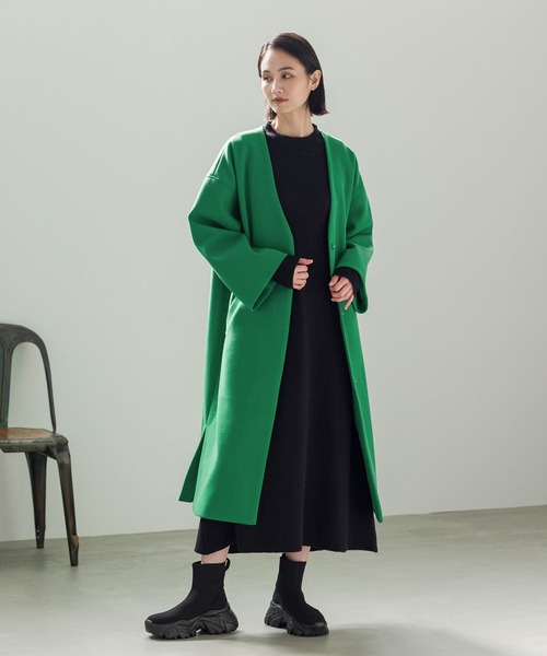 LAKOLE（ラコレ）の「Aラインニットワンピース / 988019（ワンピース・レディース・ブラック/ヘザーグレー/サンドグレー・SMALL/MEDIUM）」の4枚目の写真